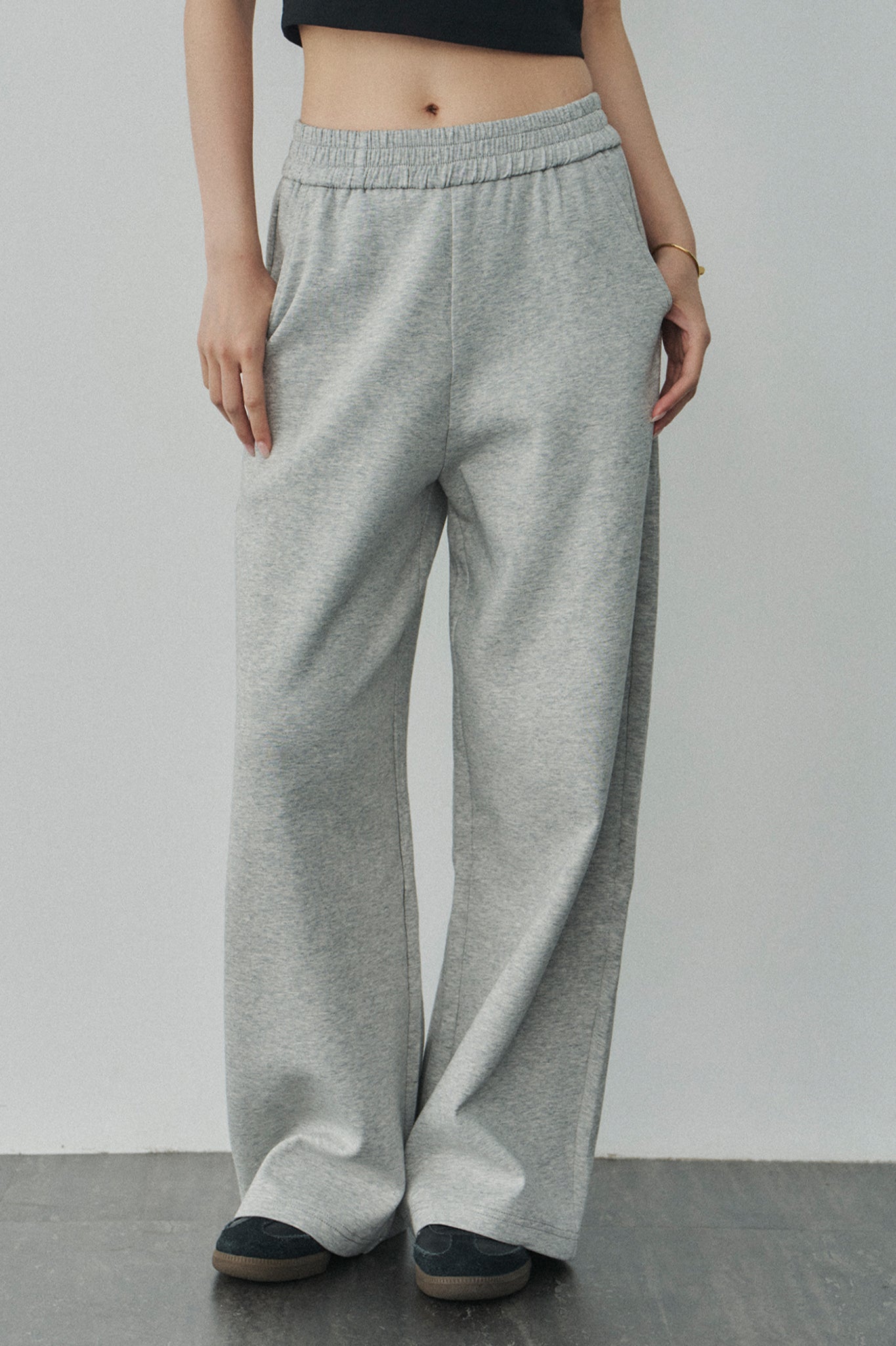 Jelly Cotton Sweatpants 啾啾果凍棉長褲 -灰