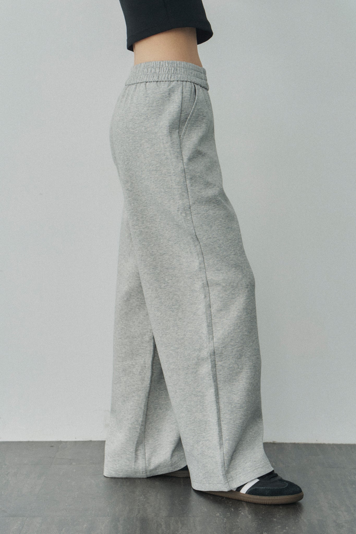 Jelly Cotton Sweatpants 啾啾果凍棉長褲 -灰