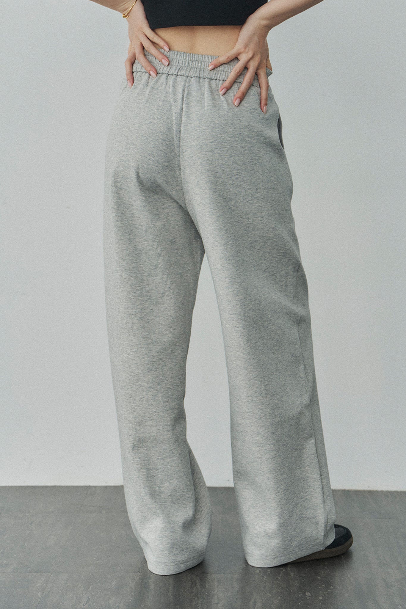 Jelly Cotton Sweatpants 啾啾果凍棉長褲 -灰