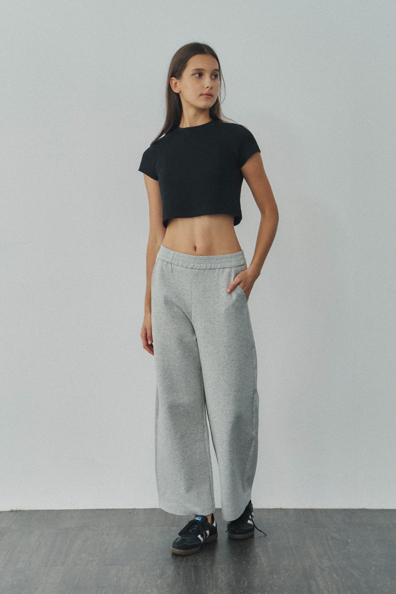 Jelly Cotton T 啾啾果凍棉短T -黑