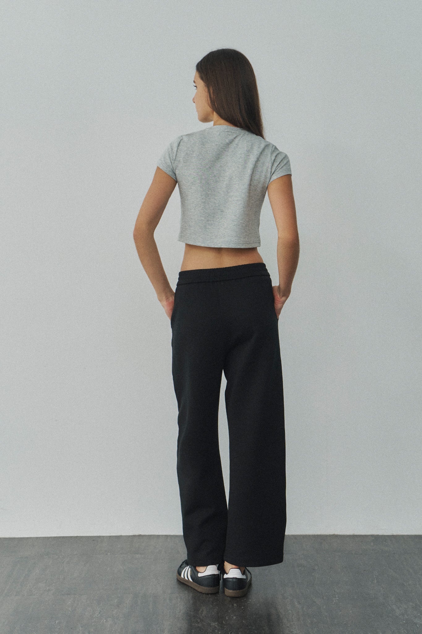 Jelly Cotton Sweatpants 啾啾果凍棉長褲 -黑