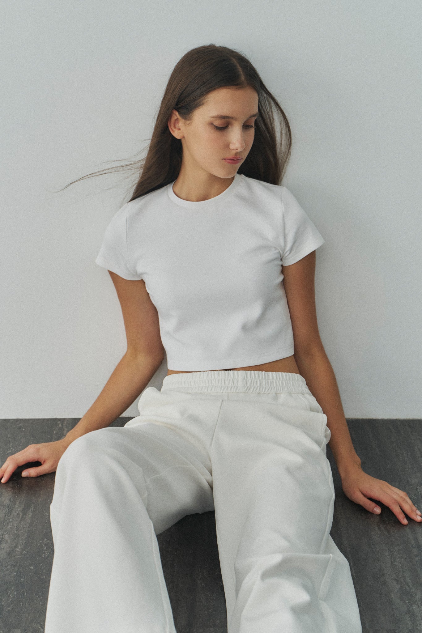 Jelly Cotton T 啾啾果凍棉短T -白