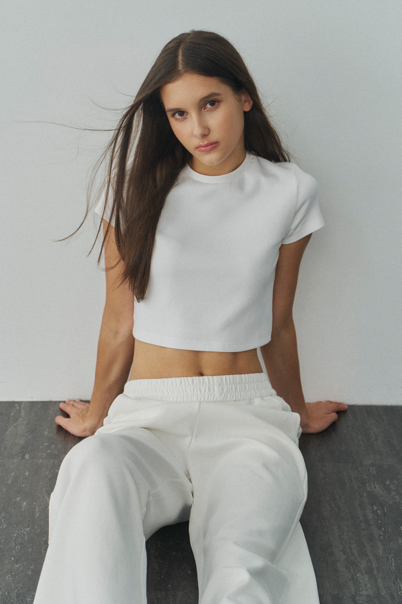 Jelly Cotton T 啾啾果凍棉短T -白