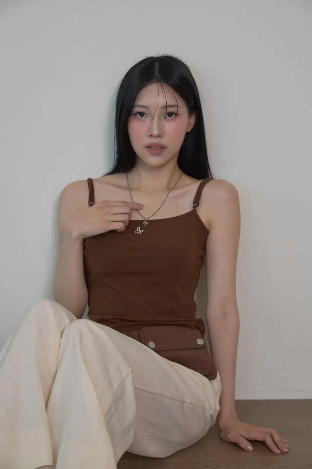 「BOGAMADE」第二代不露肚臍bra背心 - 咖