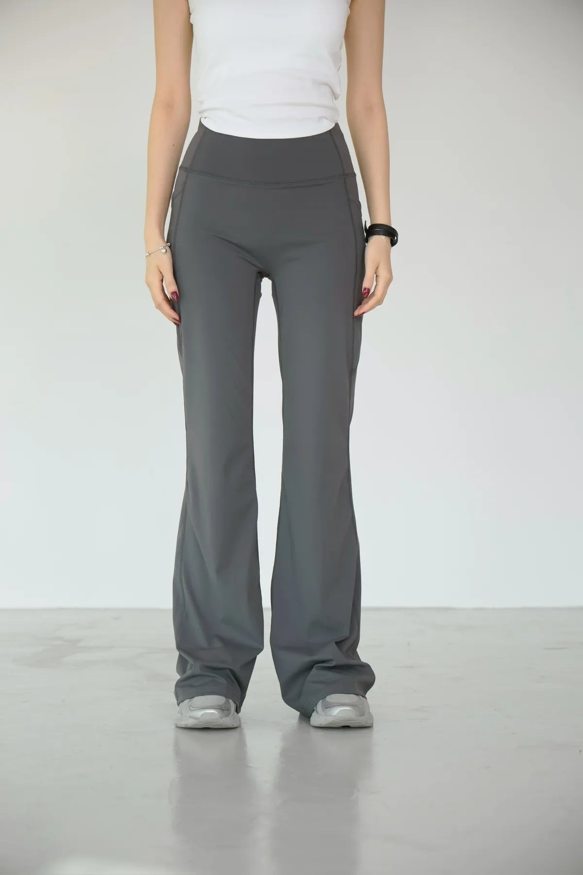 「BOGAMADE」-5度c涼感運動瑜伽褲 - 深灰