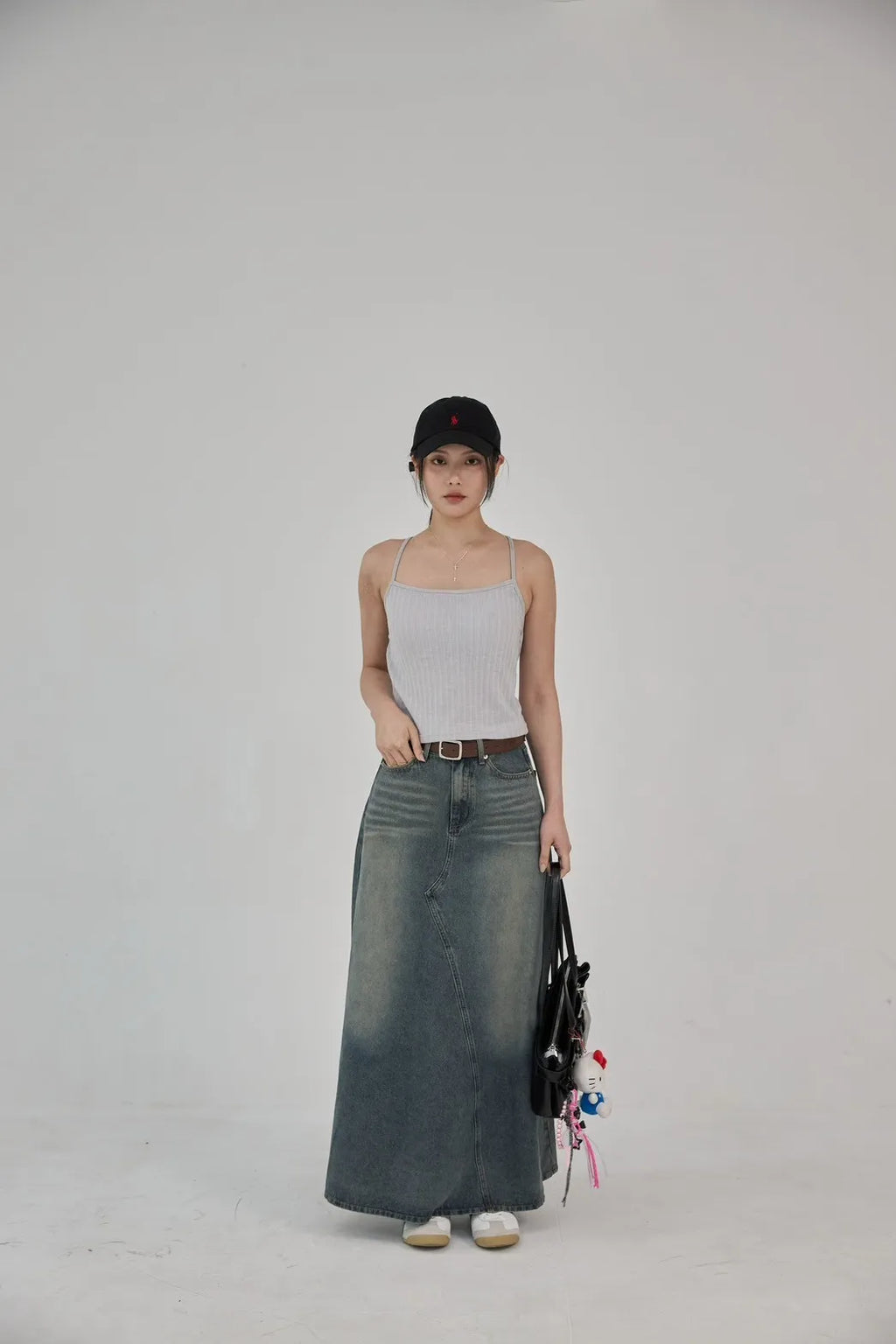 「BOGAMADE」溫柔顯腿長牛仔裙