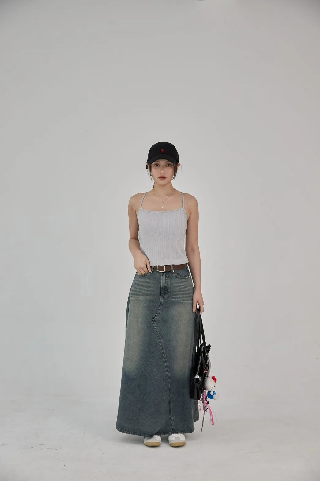 「BOGAMADE」溫柔顯腿長牛仔裙