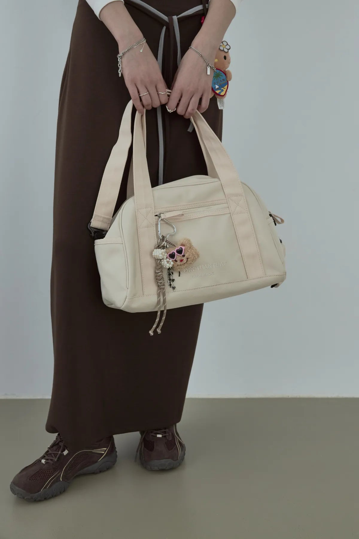 「BOGAMADE」很有生活感的旅行袋 - 杏