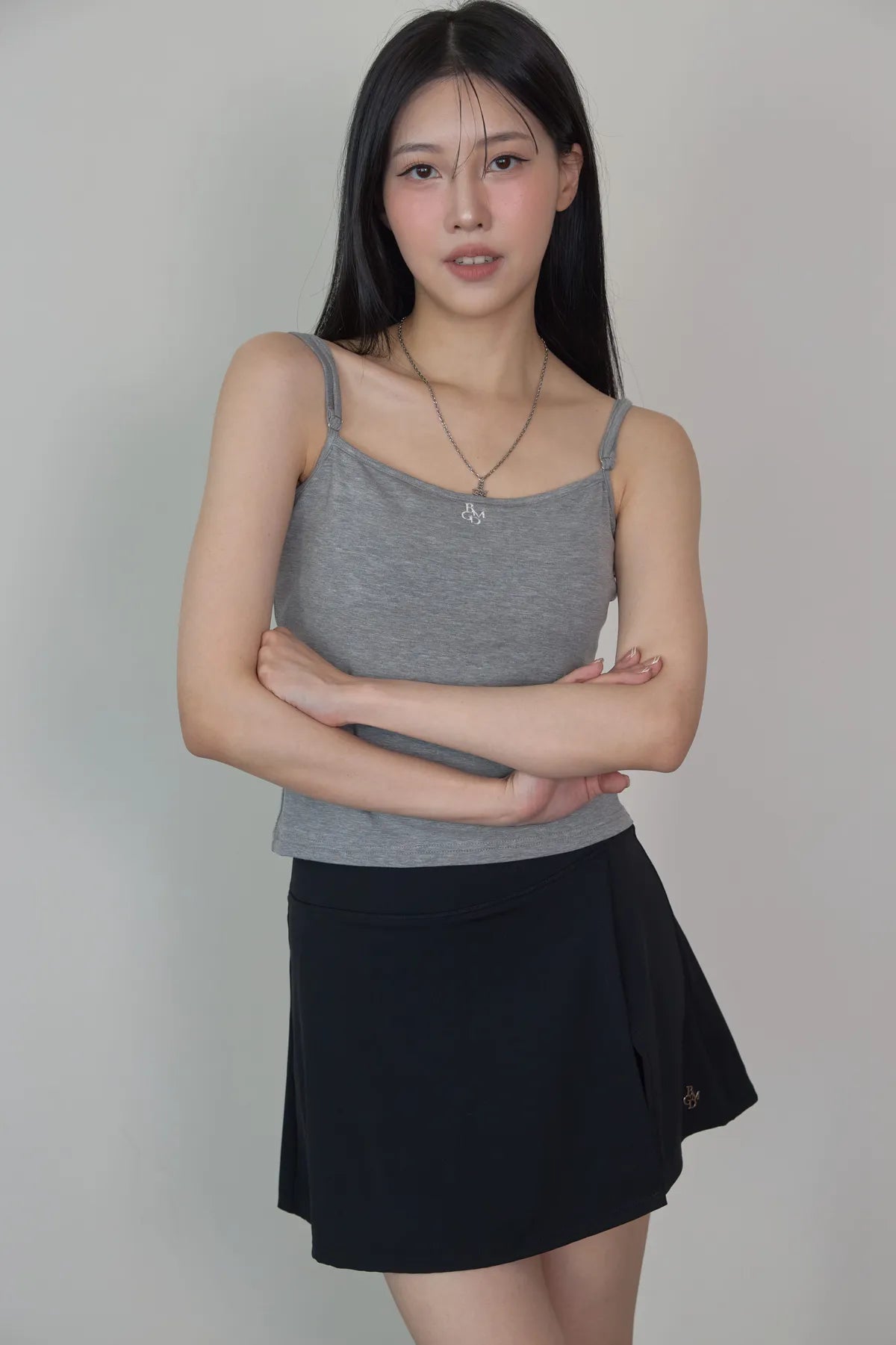 「BOGAMADE」第二代不露肚臍bra背心 - 灰