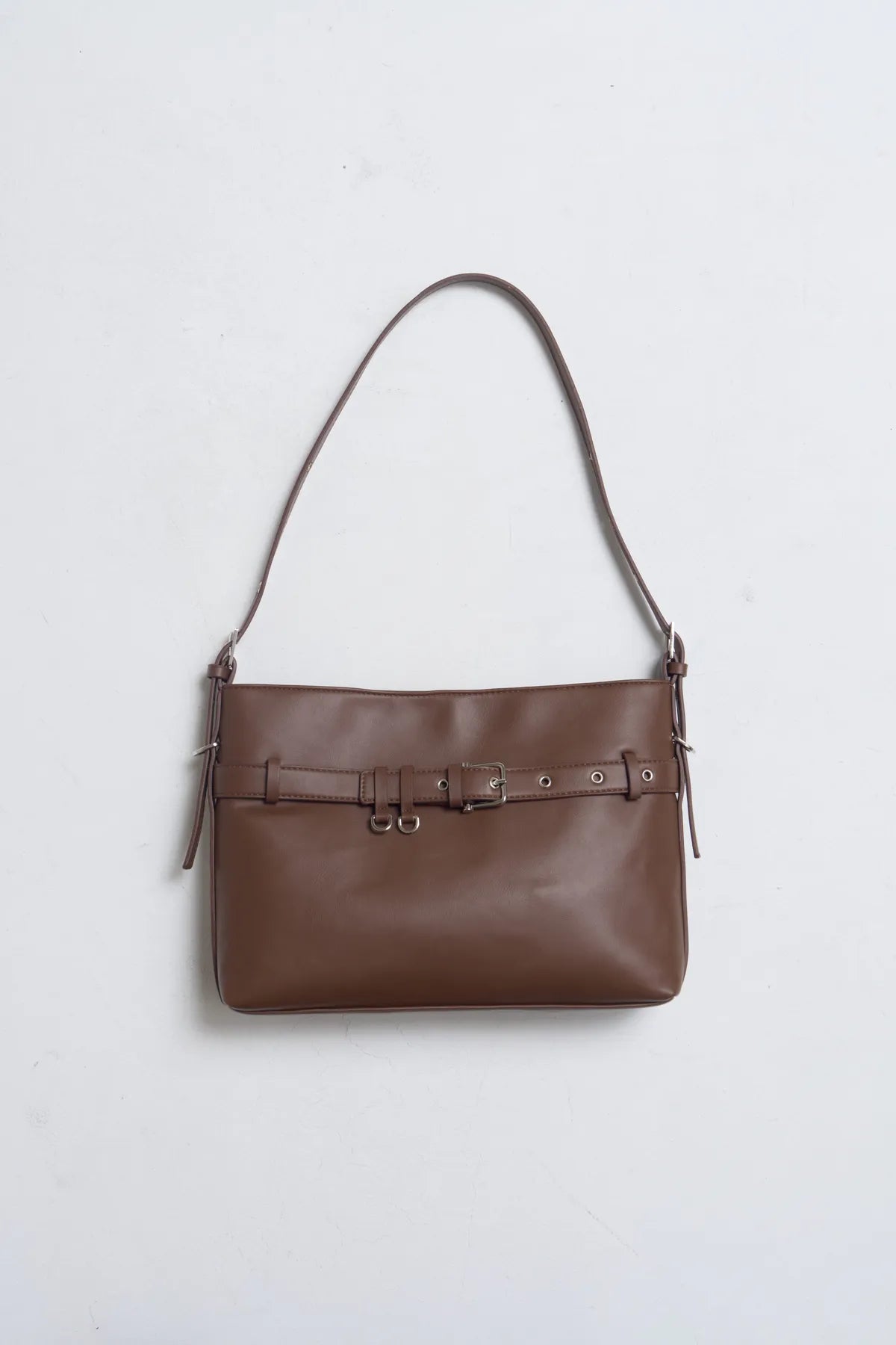 「BOGAMADE」芮娜方肩包 - 摩卡