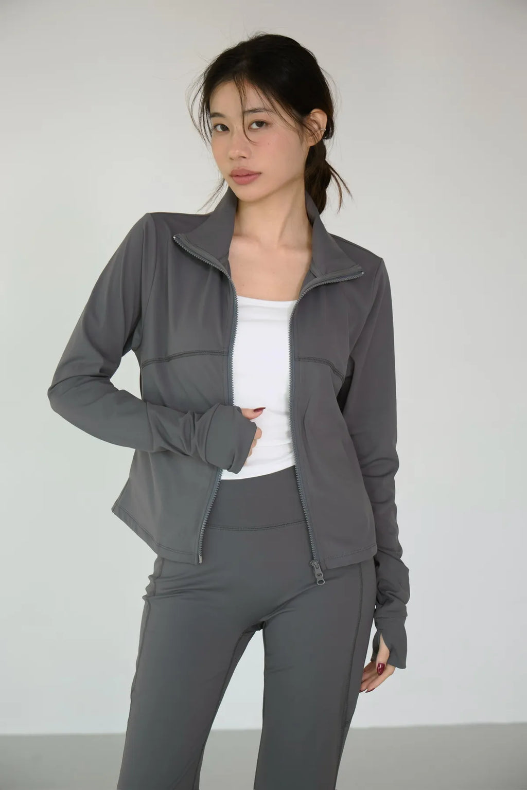 「BOGAMADE」-5度c涼感運動瑜伽褲 - 深灰