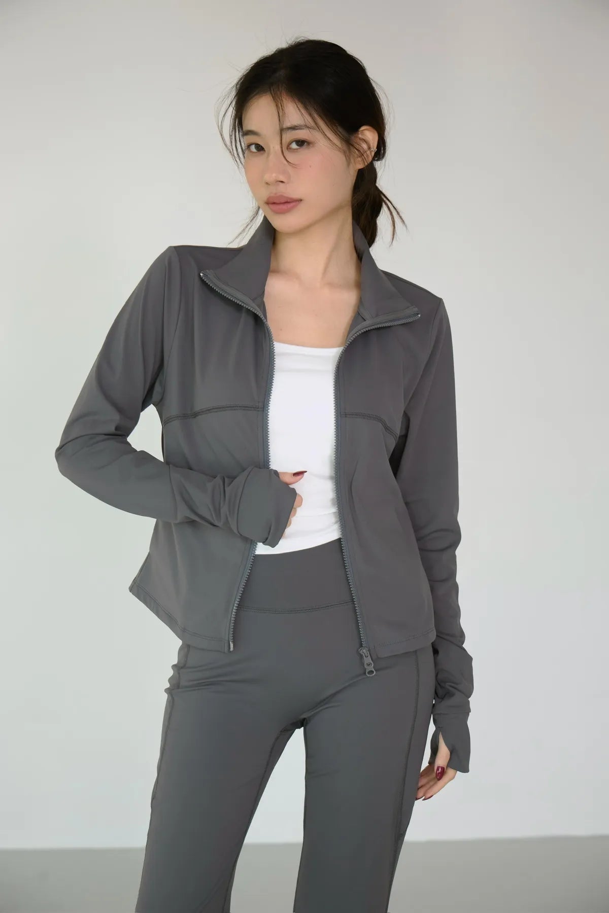 「BOGAMADE」-5度c涼感運動瑜伽褲 - 深灰