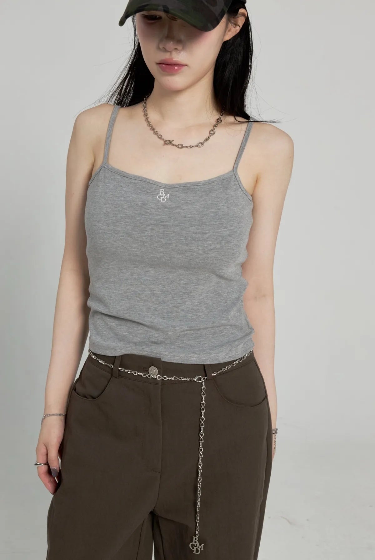 「BOGAMADE」第二代不露肚臍bra背心 - 灰