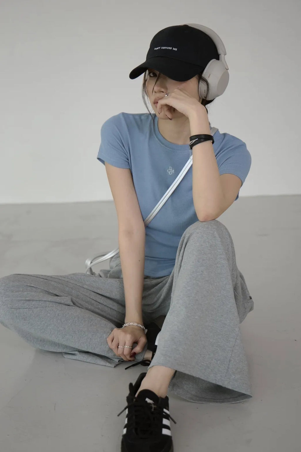 「BOGAMADE」Don't Disturb Me帽子 - 深藍